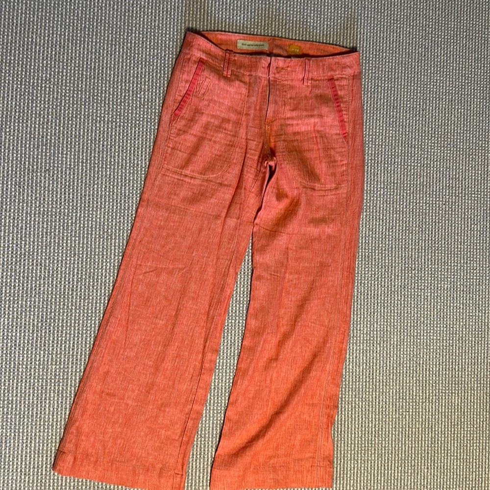 Anthropologie Pilcro wide leg linen pants